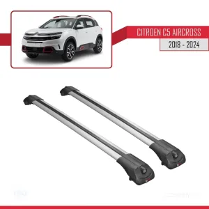 Citroen C5 Aircross 2018 ve Sonrası ile uyumlu ACE-1 Ara Atkı Tavan Barı GRİ thumb 3