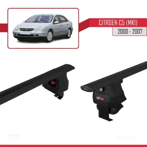 Citroen C5 (Mk1) 2000-2007 Arası ile uyumlu ACE-4 Ara Atkı Tavan Barı SİYAH thumb 5