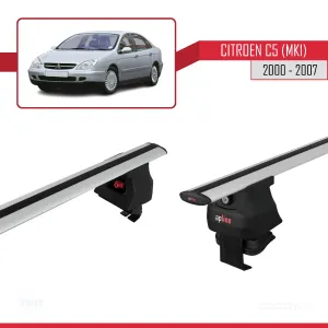 Citroen C5 (Mk1) 2000-2007 Arası ile uyumlu ACE-4 Ara Atkı Tavan Barı GRİ thumb 3
