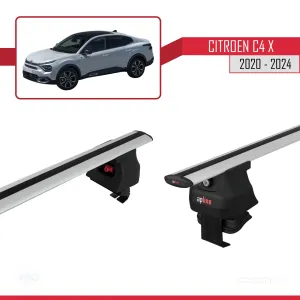 Citroen C4X 2020 ve Sonrası ile uyumlu ACE-4 Ara Atkı Tavan Barı GRİ thumb 3