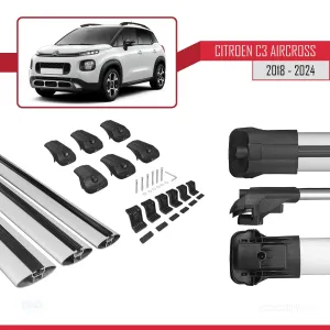 ve Sonrası ile uyumlu ACE-1 Ara Atkı Tavan Barı GRİ 3 ADET BAR thumb 5