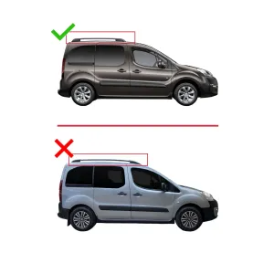 Citroen Berlingo 2008-2018 Arası ile uyumlu FLY Model Ara Atkı Tavan Barı GRİ 4 ADET BAR thumb 3