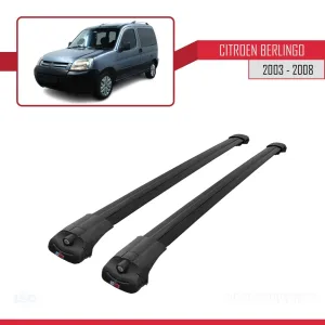 Citroen Berlingo 2003-2008 Arası ile uyumlu ACE-1 Ara Atkı Tavan Barı SİYAH thumb 3