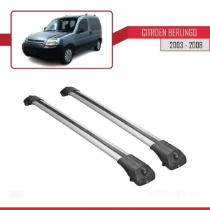 Citroen Berlingo 2003-2008 Arası ile uyumlu ACE-1 Ara Atkı Tavan Barı GRİ thumb 3