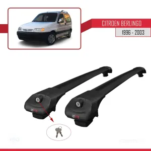 Citroen Berlingo 1996-2003 Arası ile uyumlu ACE-1 Ara Atkı Tavan Barı SİYAH thumb 4
