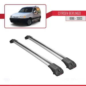 Citroen Berlingo 1996-2003 Arası ile uyumlu ACE-1 Ara Atkı Tavan Barı GRİ thumb 3