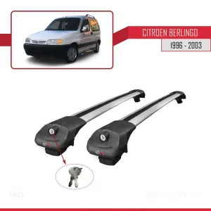 Citroen Berlingo 1996-2003 Arası ile uyumlu ACE-1 Ara Atkı Tavan Barı GRİ thumb 4