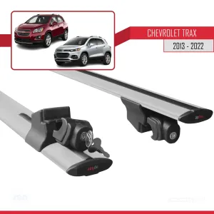 Chevrolet Trax 2013-2022 Arası ile uyumlu HOOK Model Anahtar Kilitli Ara Atkı Tavan Barı GRİ thumb 5