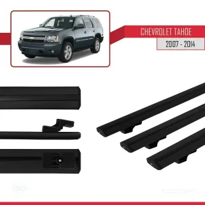 Chevrolet Tahoe 2007-2014 Arası ile uyumlu Basic Model Ara Atkı Tavan Barı SİYAH 3 ADET thumb 3