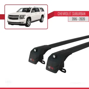 Chevrolet Suburban 2015-2020 Arası ile uyumlu ACE-2 Ara Atkı Tavan Barı SİYAH thumb 4