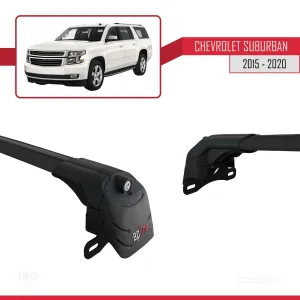 Chevrolet Suburban 2015-2020 Arası ile uyumlu ACE-2 Ara Atkı Tavan Barı SİYAH thumb 5