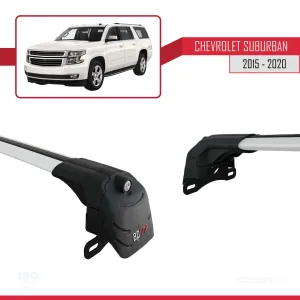 Chevrolet Suburban 2015-2020 Arası ile uyumlu ACE-2 Ara Atkı Tavan Barı GRİ thumb 5
