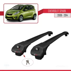 Chevrolet Spark 2009-2014 Arası ile uyumlu ACE-1 Ara Atkı Tavan Barı SİYAH thumb 4