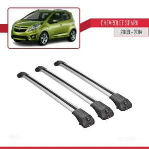 Chevrolet Spark 2009-2014 Arası ile uyumlu ACE-1 Ara Atkı Tavan Barı GRİ 3 ADET BAR thumb 3
