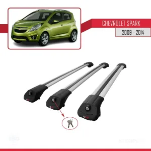 Chevrolet Spark 2009-2014 Arası ile uyumlu ACE-1 Ara Atkı Tavan Barı GRİ 3 ADET BAR thumb 4