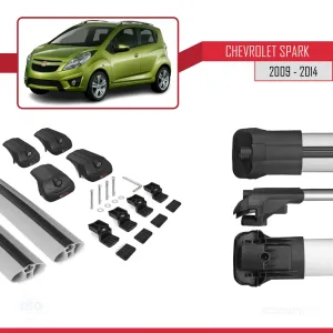 Chevrolet Spark 2009-2014 Arası ile uyumlu ACE-1 Ara Atkı Tavan Barı GRİ thumb 5