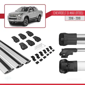 Chevrolet D-Max (RT85) 2016-2019 Arası ile uyumlu ACE-1 Ara Atkı Tavan Barı GRİ 3 ADET BAR thumb 5