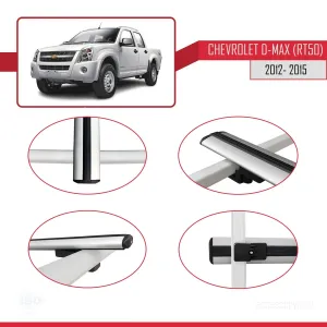 Chevrolet D-Max (RT50) 2012-2015 Arası ile uyumlu Basic Model Ara Atkı Tavan Barı GRİ 3 ADET thumb 4