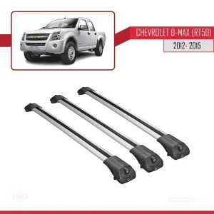 Chevrolet D-Max (RT50) 2012-2015 Arası ile uyumlu ACE-1 Ara Atkı Tavan Barı GRİ 3 ADET BAR thumb 3