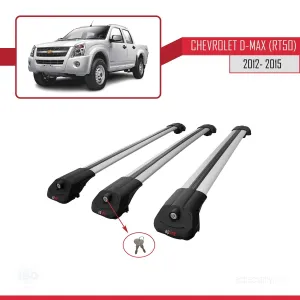 Chevrolet D-Max (RT50) 2012-2015 Arası ile uyumlu ACE-1 Ara Atkı Tavan Barı GRİ 3 ADET BAR thumb 4