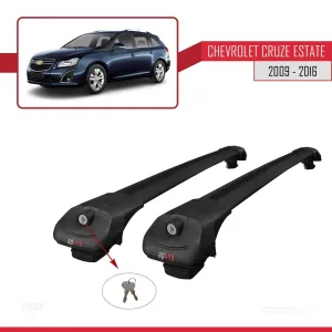 Chevrolet Cruze 2009-2016 Arası ile uyumlu ACE-1 Ara Atkı Tavan Barı SİYAH thumb 4