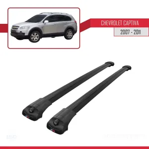 Chevrolet Captiva 2007-2011 Arası ile uyumlu ACE-1 Ara Atkı Tavan Barı SİYAH thumb 3
