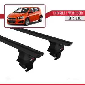Chevrolet Aveo / Sonic (T300) Hatchback 2012-2016 Arası ile uyumlu ACE-4 Ara Atkı Tavan Barı SİYAH thumb 4
