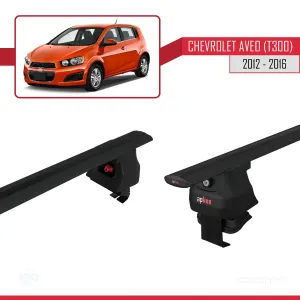 Chevrolet Aveo / Sonic (T300) Hatchback 2012-2016 Arası ile uyumlu ACE-4 Ara Atkı Tavan Barı SİYAH thumb 5