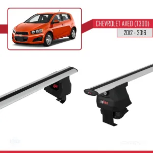 Chevrolet Aveo / Sonic (T300) Hatchback 2012-2016 Arası ile uyumlu ACE-4 Ara Atkı Tavan Barı GRİ thumb 3