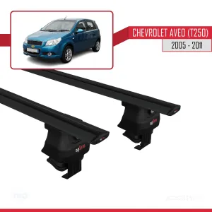 Chevrolet Aveo (T250) Hatchback 2005-2011 Arası ile uyumlu ACE-4 Ara Atkı Tavan Barı SİYAH thumb 4