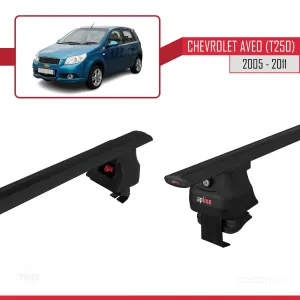 Chevrolet Aveo (T250) Hatchback 2005-2011 Arası ile uyumlu ACE-4 Ara Atkı Tavan Barı SİYAH thumb 5