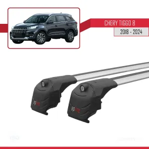 Chery Tiggo 8 2018 ve Sonrası ile uyumlu ACE-2 Ara Atkı Tavan Barı GRİ thumb 4