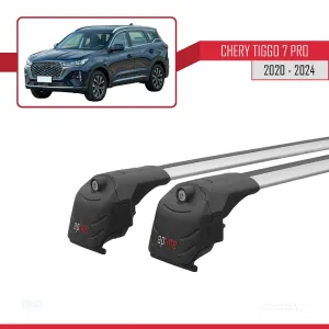 Chery Tiggo 7 PRO 2020 ve Sonrası ile uyumlu ACE-2 Ara Atkı Tavan Barı GRİ thumb 4