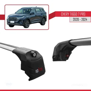 Chery Tiggo 7 PRO 2020 ve Sonrası ile uyumlu ACE-2 Ara Atkı Tavan Barı GRİ thumb 5