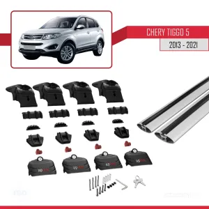 Chery Tiggo 5 2013-2021 Arası ile uyumlu ACE-2 Ara Atkı Tavan Barı GRİ thumb 5