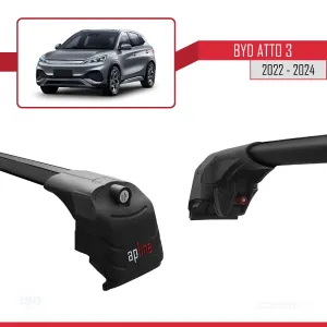 BYD Atto 3 2022 ve Sonrası ile uyumlu ACE-2 Ara Atkı Tavan Barı SİYAH thumb 3