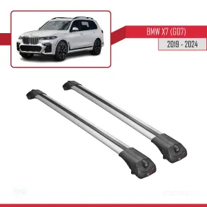 BMW X7 (G07) 2019 ve Sonrası ile uyumlu ACE-1 Ara Atkı Tavan Barı GRİ thumb 3