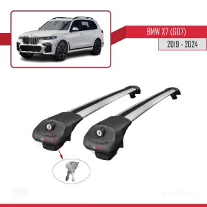 BMW X7 (G07) 2019 ve Sonrası ile uyumlu ACE-1 Ara Atkı Tavan Barı GRİ thumb 4