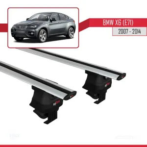 BMW X6 (E71) 2007-2014 Arası ile uyumlu ACE-4 Ara Atkı Tavan Barı GRİ thumb 2