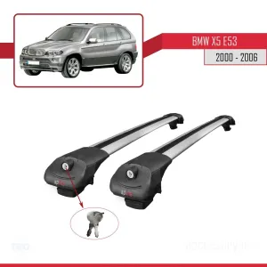 BMW X5 2000-2006 (E53) Arası ile uyumlu ACE-1 Ara Atkı Tavan Barı GRİ thumb 4
