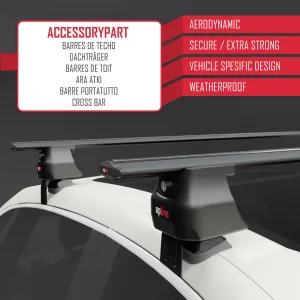 BMW X5 (G05) 2019 ve Sonrası ile uyumlu ACE-4 Ara Atkı Tavan Barı SİYAH thumb 5