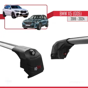 BMW X5 (G05) 2019 ve Sonrası ile Uyumlu ACE-2 Ara Atkı Tavan Barı GRİ thumb 4