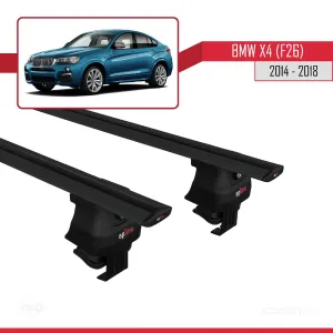 BMW X4 (F26) 2014-2018 Arası ile uyumlu ACE-4 Ara Atkı Tavan Barı SİYAH thumb 4
