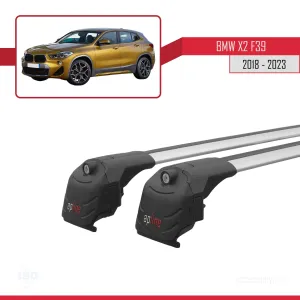 BMW X2 F39 2018 ve Sonrası ile uyumlu ACE-2 Ara Atkı Tavan Barı GRİ thumb 4