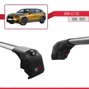 BMW X2 F39 2018 ve Sonrası ile uyumlu ACE-2 Ara Atkı Tavan Barı GRİ thumb 5