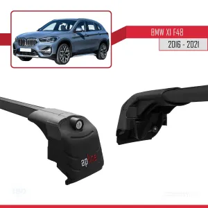 BMW X1 F48 2016-2022 Arası ile uyumlu ACE-2 Ara Atkı Tavan Barı SİYAH thumb 4