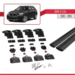BMW X1 (E84) 2010-2015 Arası ile uyumlu ACE-2 Ara Atkı Tavan Barı SİYAH thumb 5