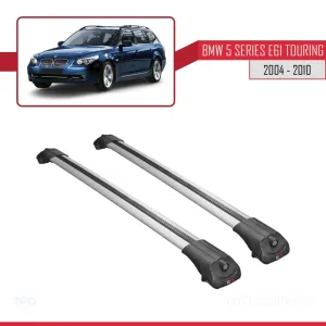 BMW 5 Serisi ESTATE - TOURING (E61) 2004-2010 Arası ile uyumlu ACE-1 Ara Atkı Tavan Barı GRİ thumb 3