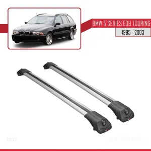BMW 5 Serisi ESTATE - TOURING (E39) 1995-2003 Arası ile uyumlu ACE-1 Ara Atkı Tavan Barı GRİ thumb 3