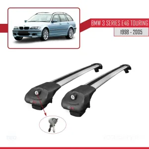BMW 3 Serisi için ESTATE - TOURING (E46) 1998-2005 Arası ile uyumlu ACE-1 Ara Atkı Tavan Barı GRİ thumb 4